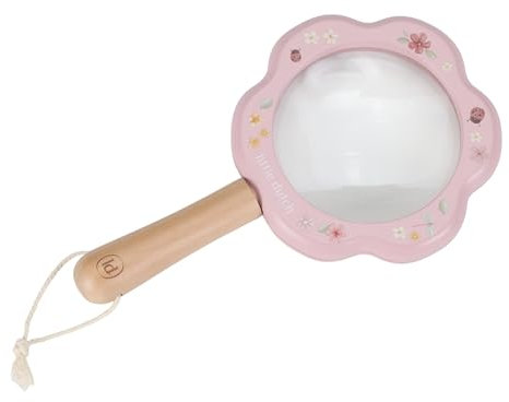 Little Dutch 9100 Holz Lupe für Kinder - Fairy Garden rosa