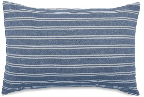 Linnea Coussin de Plage Coton lavé 20x30 cm Lili FOUTAS Bleu Marine