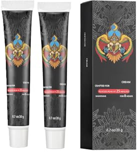 Tattoo Soothing Cream, Tattoo Salbe für Künstler und Nachpflege Heilende beruhigende Feuchtigkeitscreme, Bester Tattoo-Schutz (2PC, 20g)