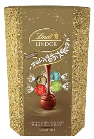 Lindt LINDOR Scatola Cioccolatini Assortiti, 600g
