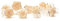10 x Haarklammern Röschen - Brauthaarschmuck - Rosen Haarklammer - beige
