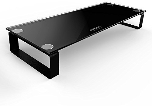 [gehärtetem Glas] des Halterung Monitor für Computer Notebook – eutuxia® [breitesten 54,9 cm x 20.8 C