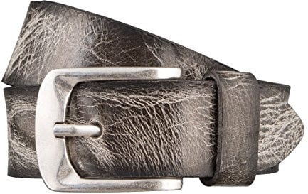 Bernd Götz Herren Leder Gürtel 40mm multicolor grey Walkleder geprägt (105 cm)