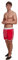Urban Classics Retro Swimshorts Pantaloncini, Colore: Rosso, L Uomo
