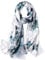 STORY OF SHANGHAI Womens 100% Natural Mulberry Silk Scarf Multi-use Scarves for Ladies,Green Lotus Flower