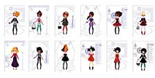 Janod J07842 Cardboard Rock'n' Roll Fashion Dress Up