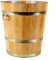 HolzFee Pflanzkübel Holz Premium Ø 55 x H 50 cm Eichenholz Eiche