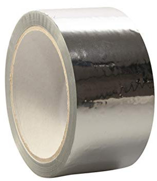 50mm x 50m Dampfsperrklebeband | Dampfbremse | Dampfsperre | Dampfsperrfolie | 50mm x 50m, Abmessungen:50 mm x 50 m. silber