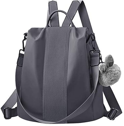 CHARMORE Damen Rucksack Wasserdichte Nylon Schultaschen Anti-Diebstahl Tagesrucksack Schultertaschen