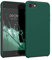 kwmobile Case Compatible with Apple iPhone SE (2022) / iPhone SE (2020) / iPhone 8 / iPhone 7 Case - TPU Silicone Phone Cover with Soft Finish - Turquoise Green