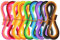 DEZHI Quilling Papier Set 1 080 Stück Quilling Kunst Streifen, 44 Farben, 5 mm Breite und 54 cm Länge