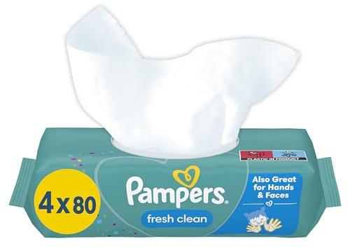 Pampers Feuchte Tücher Fresh Clean, 4 x 80 Tücher (320 Tücher)