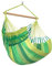 La Siesta®- Habana Hängesessel Comfort Size für Entspannung & Stil: 360° Drehgelenk, hochwertiges Bambusholz - GOTS-zertifizierte Baumwolle. (Jungle)