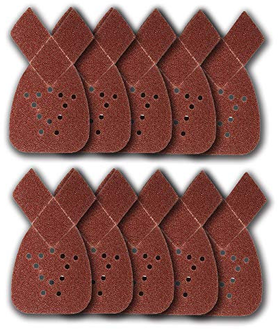 10PCS Mouse Sanding Sheets 40 Grit Fit Black and Decker Detail Palm Sander