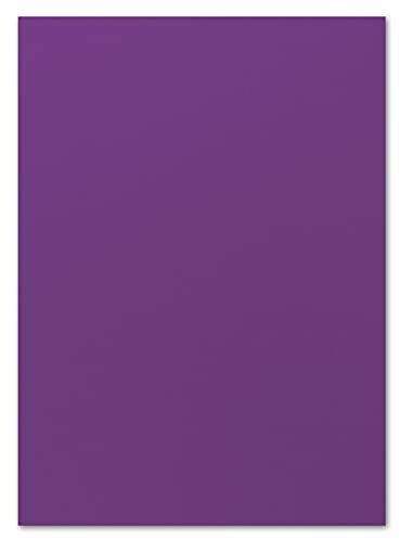 FarbenFroh by GUSTAV NEUSER 50x DIN A4 Papier - Brombeer (Lila) - 110 g/m² - 21 x 29,7 cm - Briefpapier Bastelpapier Tonpapier Briefbogen