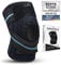 BLACKROX Kniebandage mit Silikonring [Vergleichssieger 2024] ONE SIZE | Für Damen & Herren | Stabilisierung für das Knie & Meniskus | Perfekt für Sport, Fußball, Kraftsport & Bodybuilding | GENUSHOCK