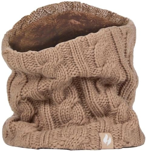 HEAT HOLDERS Ladies 1 Pack 3.5 Tog Heatweaver Yarn Neck Warmer (One Size, Beige)
