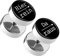 Taffstyle Runde Ohrringe Ohrstecker Fake Piercing Ohr Plug Flesh Tunnel Edelstahl Platte Stecker Spruch Hier rein, Da raus 10mm Schwarz