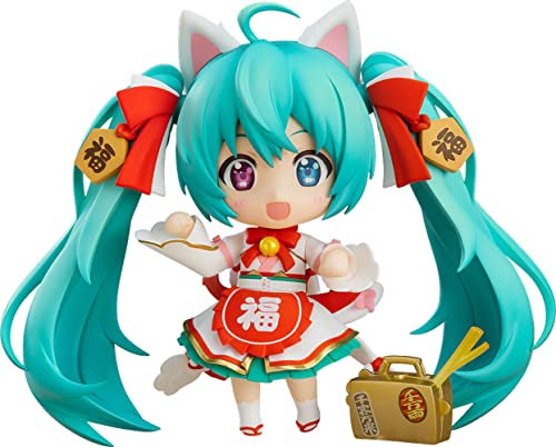 Good Smile Character Vocal Series 01: Hatsune Miku (Maneki Miku Ver.) Nendoroid Actionfigur, Mehrfarbig