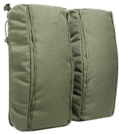 Tasmanian Tiger TT Tac Pouch 15 BSP Set 12 Liter Rucksack-Zusatztaschen 2er Set mit 24L Gesamt-Volumen, Seiten-Taschen mit Molle-System, Oliv