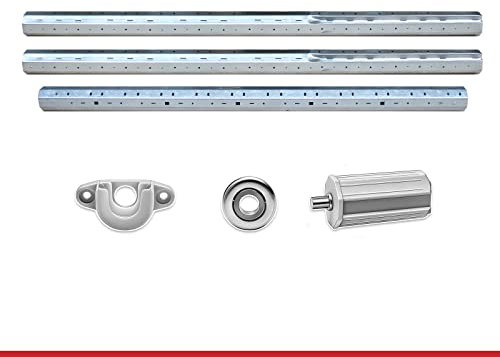 albe Rolladenwelle SW40 Stahlwellenset für Kästen bis 295 cm inkl. Lager und Kapsel
