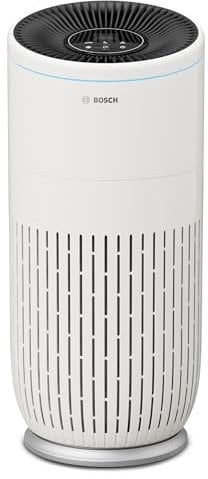 Bosch Air 6000 Air Purifier - For Areas up to 125 m² - Effectively Filters Over 99% of Pollutants - Includes Air Filter, Smart Sensor, Auto Mode, Sleep Mode (< 25 dB(A)) - CADR: 600 m³/h