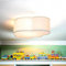 Licht-Erlebnisse Kinderzimmerleuchte Wolkenlampe Stoff grau 2x E27 einfach montierbar Leuchtmittel wechselbar Deckenlampe Deckenleuchte für Kinder