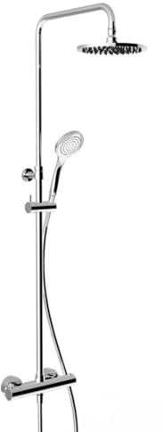 Gessi Aufputz-Thermostat-Brause-Armatur mit verdeckten 1/2-Anschlüssen, für Antikalk-Handbrause 100 mm oder Kopfbrause 200 mm, 35173, Farbe: Chrom