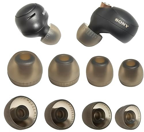 Luckvan Ersatz-Ohrstöpsel für Sony Earbuds WF XBA MDR Serie LinkBuds S/WF-C500/WF-C700N Ohrstöpsel für Sony WF-1000XM5/WF-1000XM4/1000XM3 Wireless, 4 Paar, Schwarz