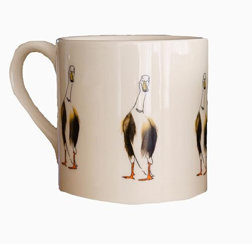Cluck Cluck large Mug with Runner Duck design 9 x 9.5 cm 400 ml in ceramic