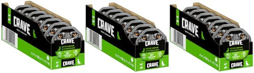 CRAVE Hund Schale Pastete mit Lamm und Rind 3 x 7 x 150g