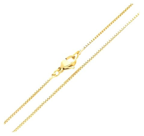 2014.Jewelyr.Luxe Chaîne de Cou Femme Homme Maille Palmier Vénitienne 50 cm Plaqué Or Jaune 750/1000 3 Microns