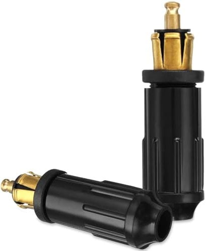 HELLA DIN-Stecker Euro 12V Netzstecker für BMW Motorräder (2-teilig) schwarz ungesichert