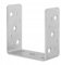 BK SHOP Pfostenträger U-Form zum Aufschrauben | Stützenfuß 100 x 100 x 45 mm | Pfostenanker Verzinkter Stahl 3,5 mm | Bodenanker für Holzpfosten | Pfostenschuh für Terrassen und Zäune