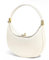 ACUYE Mezzaluna Borsa da donna a mezza luna, borsa a tracolla in pelle PU con manico superiore, A01-bianco, 28cm