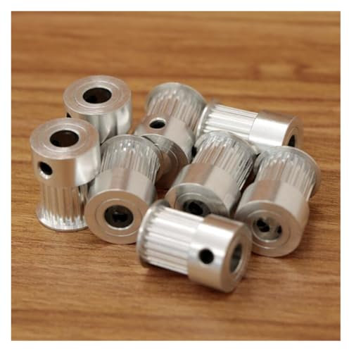 10 Stück MXl 20 Zähne MXl Zahnriemenscheibe 20 Zähne Bohrung 6,35 mm for Breite 10 mm MXL Zahnriemen kleines Spiel MXL Riemen