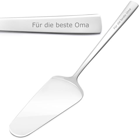 Maverton Tortenheber mit Gravur, für Frauen, zum Einzug, personalisiert | Kuchenheber aus Edelstahl, Küche Dekoration, für Torten Kuchen Muffins Pizza Quiches, zum Geburtstag