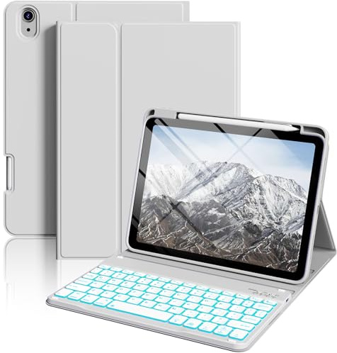 SZPSGC for iPad (A16) 11th/10th Generation Case with Keyboard, 11 Inch/10.9 Inch iPad (2025/2022), Detachable Wireless Bluetooth Keyboard, Stand Folio Cover with Pencil Holder,Burst