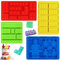 YXHZVON Molde Chocolate de Silicona, 6 Pcs Robots Bandejas de Cubitos de Hielo de Silicona para Decoración de Pasteles y Magdalenas para Fiestas Infantiles