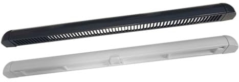 Premium Trickle Vent - Slot Frame Vent for uPVC Window Anthracite Grey External/White Internal - 400mm Width - 1 Pack