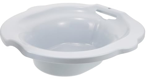 Uonlytech Sitzbadewanne für Erwachsene Tragbares Sitzbad aus Robustem Kunststoff mit Ergonomischer Form für Wochenbettpflege und Dammbereich Linderung