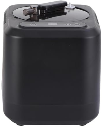 JISADER Pentola a vapore per sauna da 3 litri, 1200 W, presa EU 220 V, leggera, con generatore di vapore telecomandato, Nero