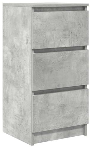 vidaXL Buffet Gris béton 37,5x35x76 cm Bois d'ingénierie