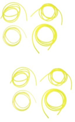 BESPORTBLE 2 Sätze Gelbe Ölleitung Schlauchrohr Der Kraftstoffleitung Expandierender Schlauch Wasserrohr Kraftstoffleitung Der Heizung Benzinschlauch Schlauchleitung Gummi Yellow 4 Stück * 2