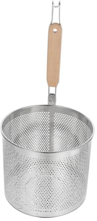 LIFKOME Colino A Maglie in Acciaio Inox Per Noodles Verdure Cucina Setaccio Con Manico Lungo Scolapasta