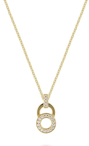JETTE Damen-Kette 925er Silber, recycelt Zirkonia One Size, Gelbgold 32029962