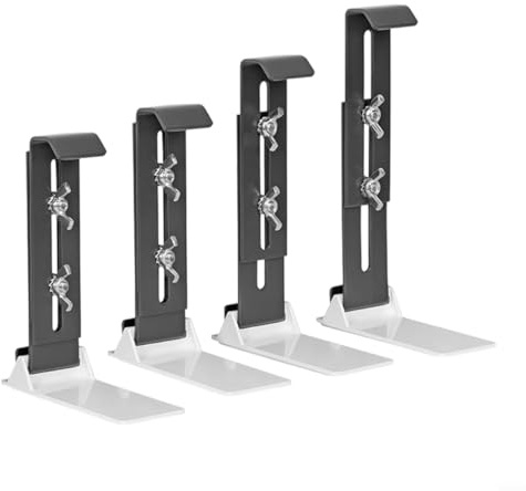 4er Set Fensterbank BlumenKasten Halter Edelstahl Höhenverstellbar Ohne Bohren Balkon Blumenkasten Befestigung Mit Adaptern Für Fensterrahmen Oder Flache Fensterbank