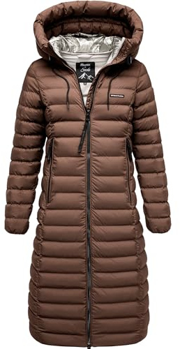 REPUBLIX Damen Gefütterte Winter Jacke Mantel Parka mit großer Kapuze RJ-8022