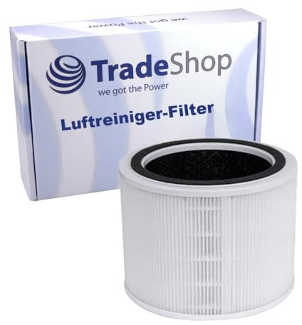 Trade-Shop Filtro purificatore d'aria 3 in 1 (prefiltro, H13 HEPA, filtro a carbone attivo) compatibile con purificatore d'aria Levoit Core 200S sostituisce Core 200S-RF