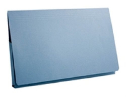 Invo Document Wallet Full Flap 315gsm Capacity 35mm Foolscap Blue Ref 400038537 [Pack 50]